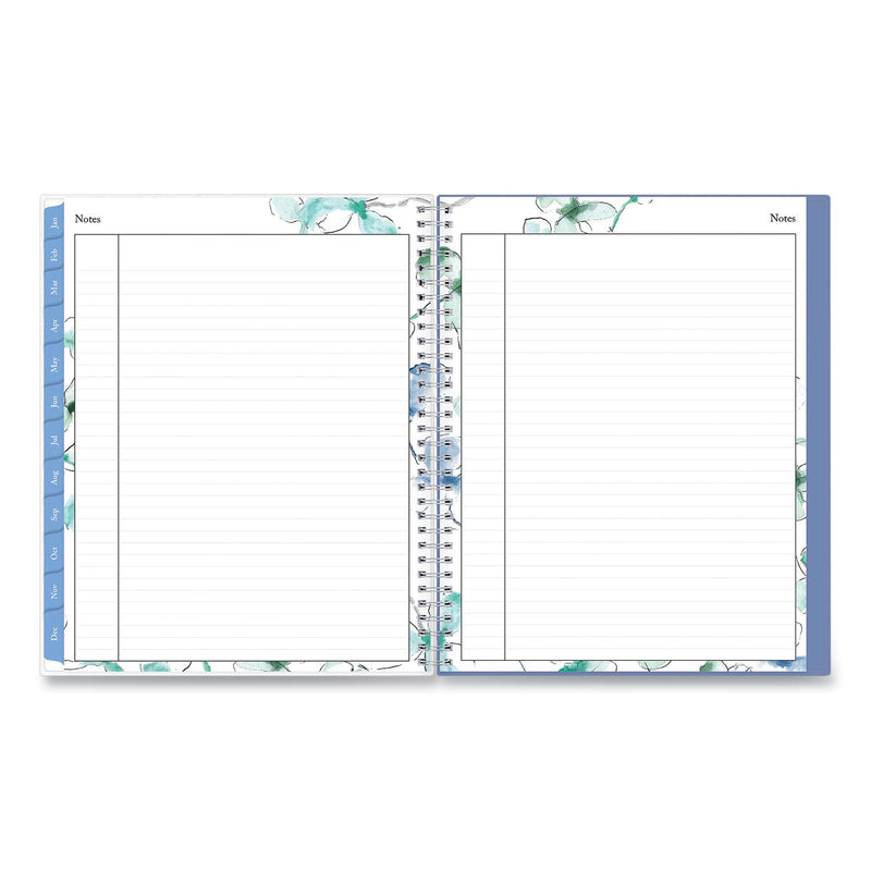 Blue Sky Lindley Weekly/Monthly Planner, Lindley Floral Artwork, 11 x 8.5, White/Blue/Green Cover, 12-Month (Jan to Dec): 2023