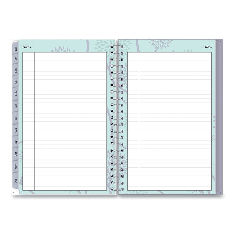 Blue Sky Rue Du Flore Weekly/Monthly Planner, Rue Du Flore Artwork, 8 x 5, Jade/Lavender Cover, 12-Month (Jan to Dec): 2023