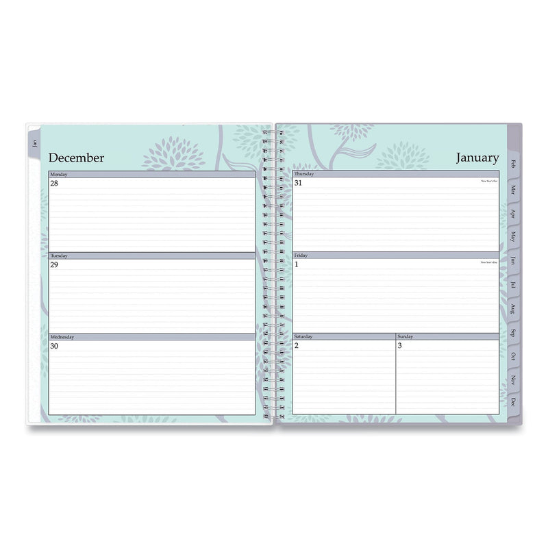Blue Sky Rue Du Flore Weekly/Monthly Planner, Rue Du Flore Artwork, 11 x 8.5, Jade/Lavender Cover, 12-Month (Jan to Dec): 2023