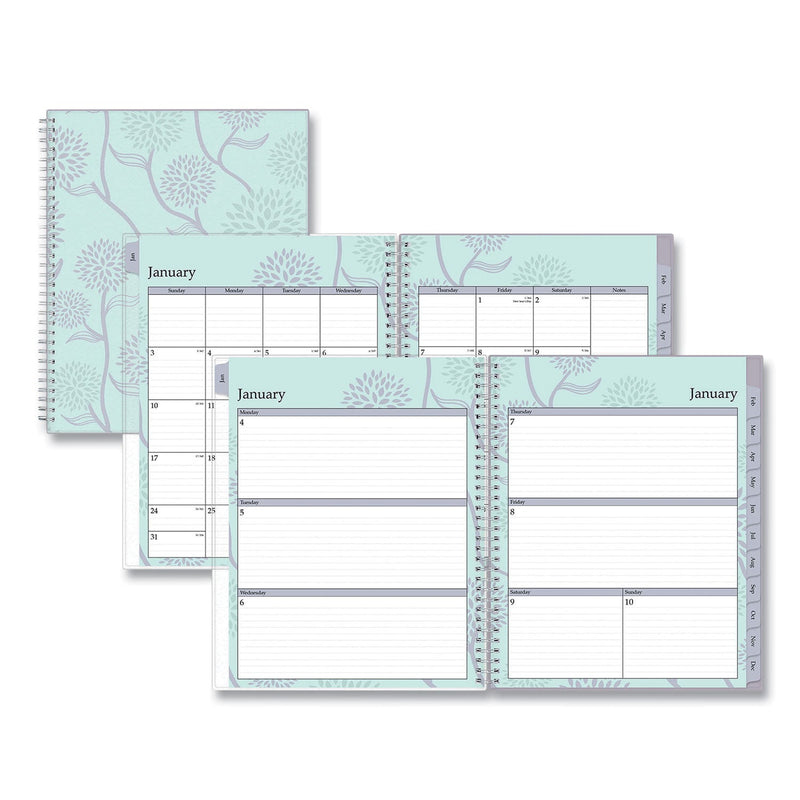 Blue Sky Rue Du Flore Weekly/Monthly Planner, Rue Du Flore Artwork, 11 x 8.5, Jade/Lavender Cover, 12-Month (Jan to Dec): 2023