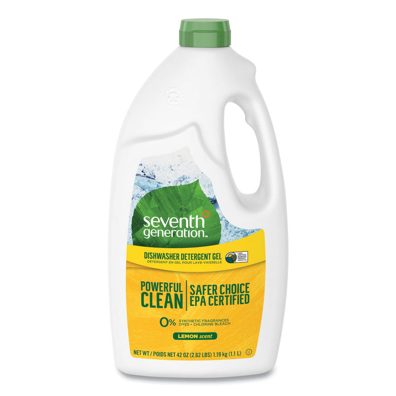 Seventh Generation Natural Automatic Dishwasher Gel, Lemon, 42 oz Bottle