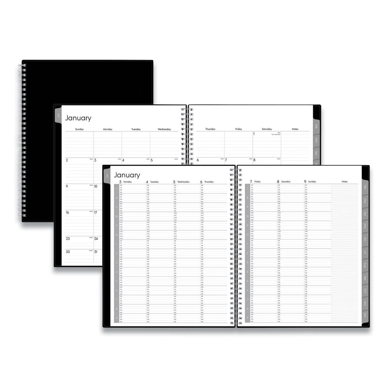 Blue Sky Enterprise Weekly Appointment Planner, Enterprise Formatting, 11 x 8.5, Black Cover, 12-Month (Jan to Dec): 2023