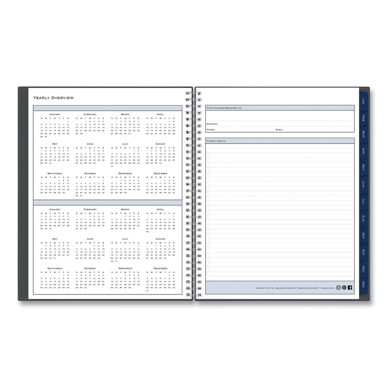Blue Sky Passages Weekly/Monthly Planner, 11 x 8.5, Charcoal Cover, 12-Month (Jan to Dec): 2023