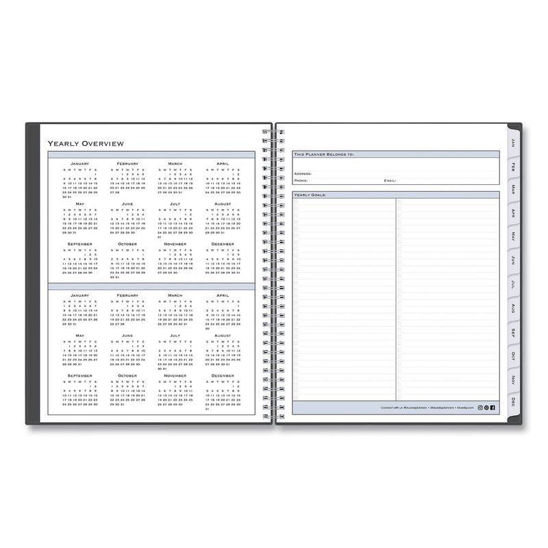 Blue Sky Passages Appointment Planner, 11 x 8.5, Charcoal Cover, 12-Month (Jan to Dec): 2023