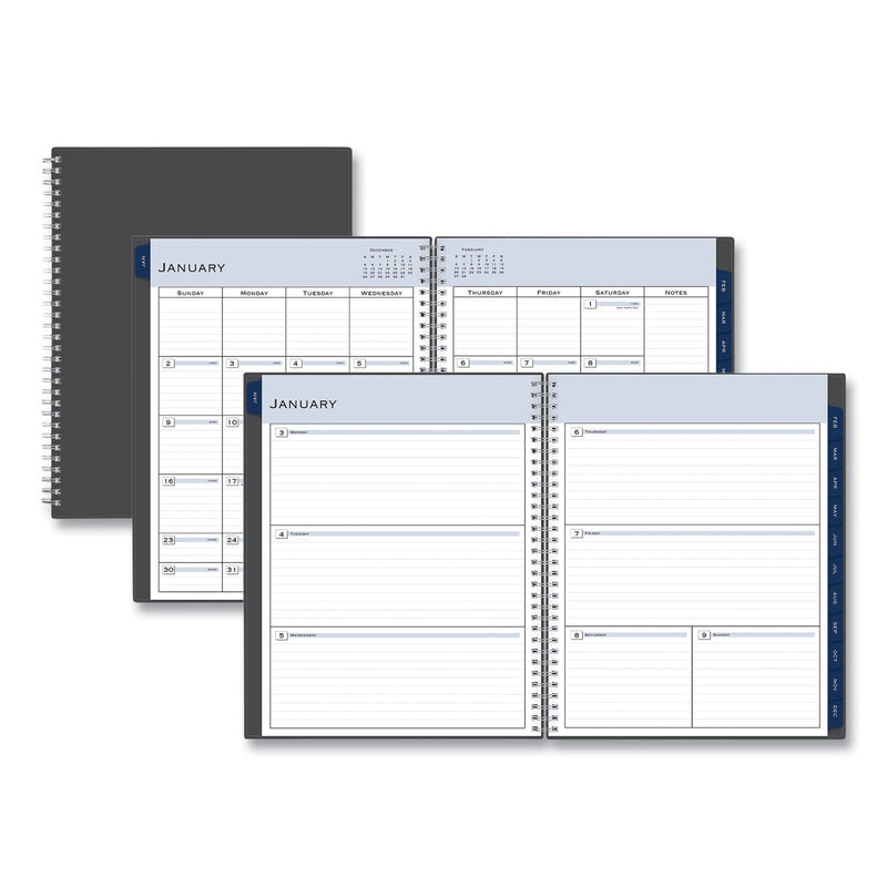 Blue Sky Passages Weekly/Monthly Planner, 11 x 8.5, Charcoal Cover, 12-Month (Jan to Dec): 2023
