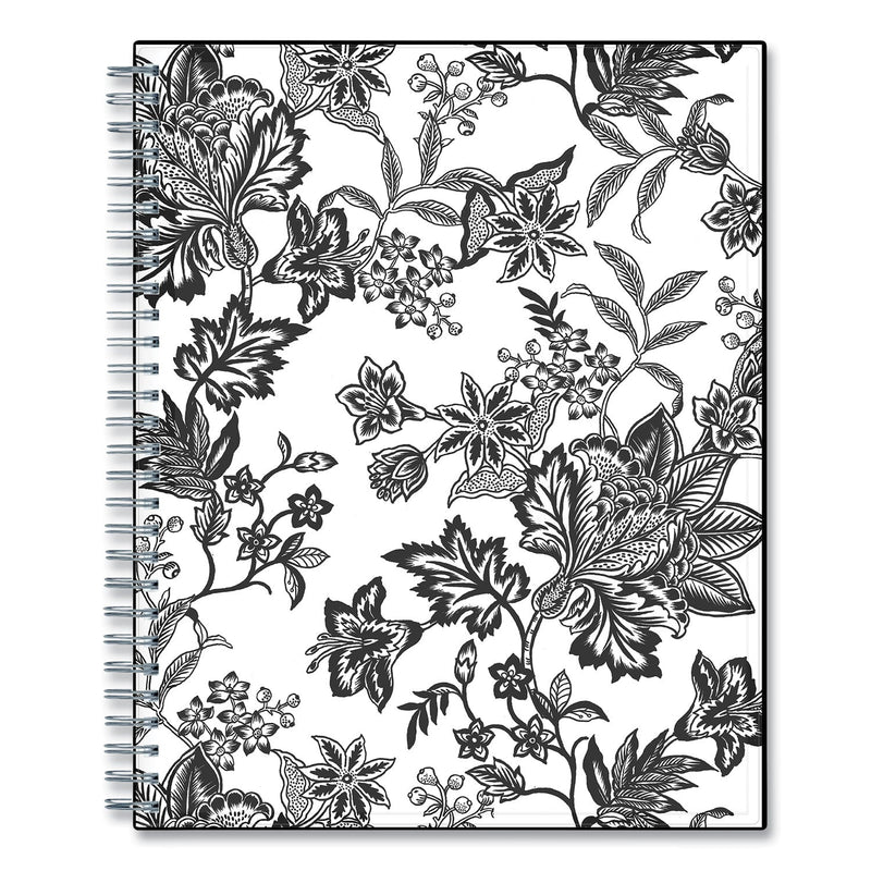 Blue Sky Analeis Monthly Planner, Analeis Floral Artwork, 10 x 8, White/Black/Coral Cover, 12-Month (Jan to Dec): 2023
