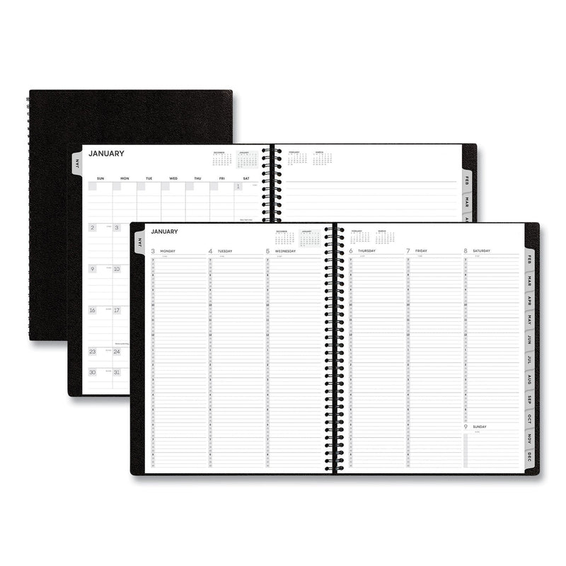 Blue Sky Aligned Weekly/Monthly Appointment Planner, 11 x 8.25, Black Cover, 12-Month (Jan to Dec): 2023
