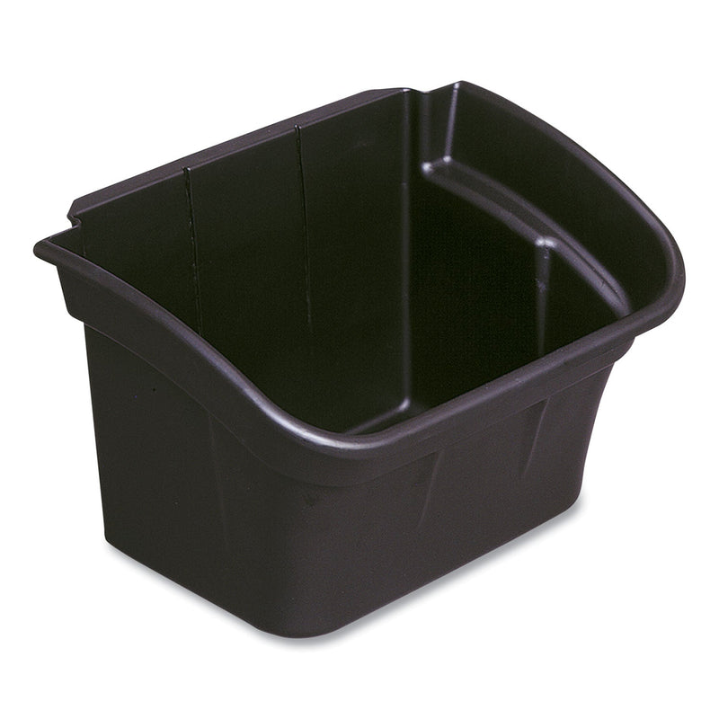 Rubbermaid Utility Bin, 4 gal, 17" x 12.13" x 10.5", Black, 2/Carton