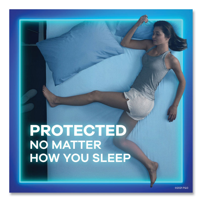 Always Ultra Thin Overnight Pads with Wings, 36/Pack, 6 Packs/Carton