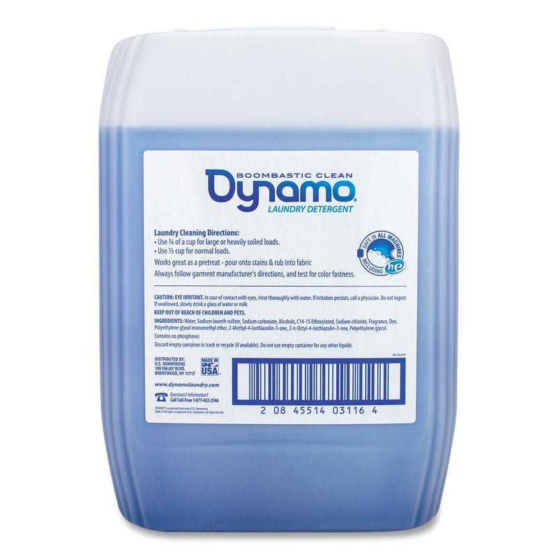 Dynamo Laundry Detergent Liquid, Fresh Scent, 5 Gallon Pail