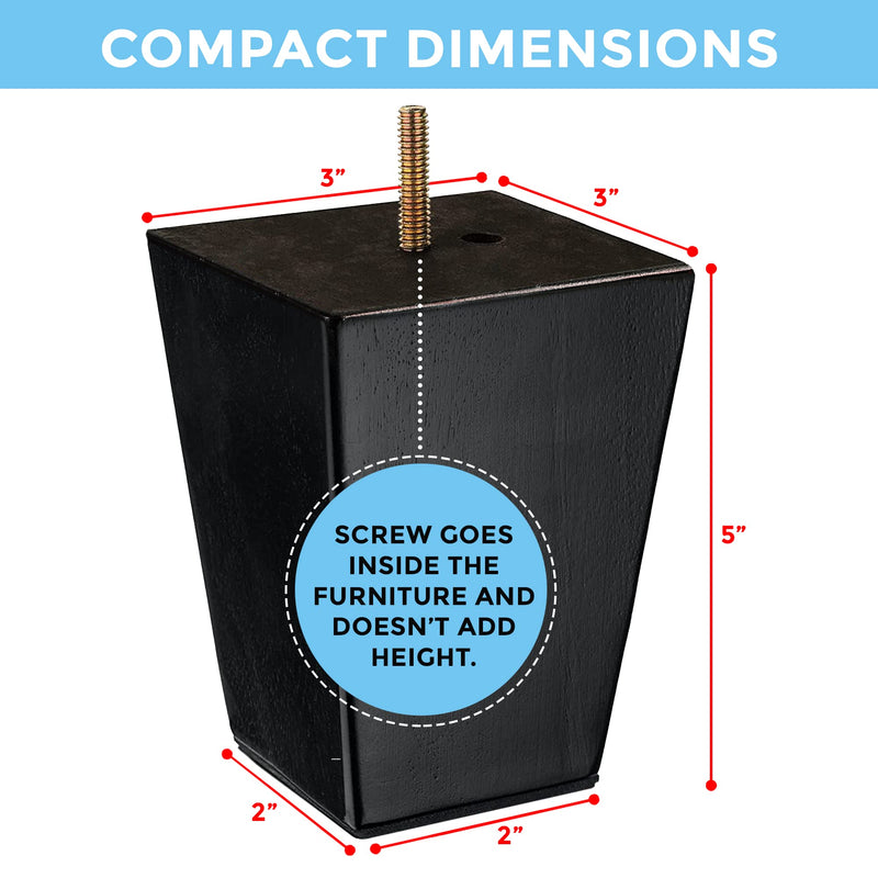 Premium Hardwood Furniture Leg Replacement