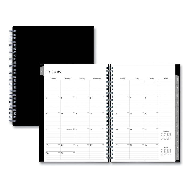 Blue Sky Enterprise Monthly Planner, Enterprise Formatting, 11.88 x 7.88, Black Cover, 12-Month (Jan to Dec): 2023