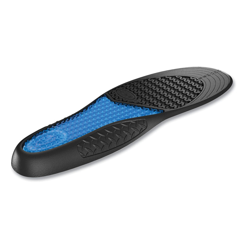 Dr. Scholl's Comfort and Energy Work Massaging Gel Insoles, Men Sizes 8 to 14, Black/Blue, Pair