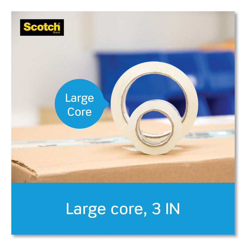 Scotch 3850 Heavy-Duty Packaging Tape, 3" Core, 1.88" x 54.6 yds, Clear, 6/Pack