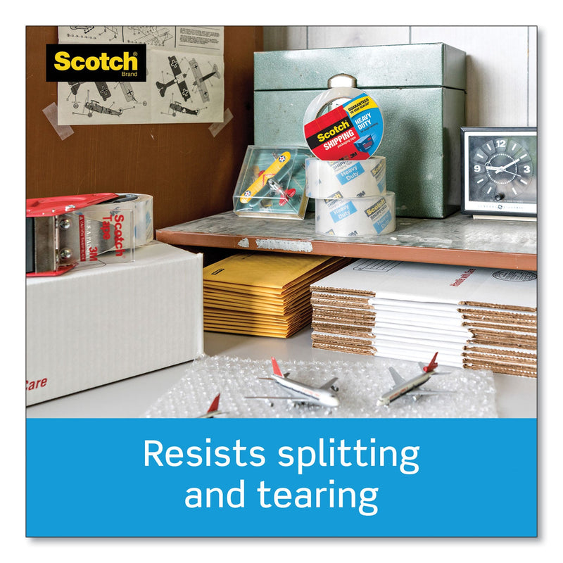 Scotch 3850 Heavy-Duty Packaging Tape, 3" Core, 1.88" x 54.6 yds, Clear, 6/Pack