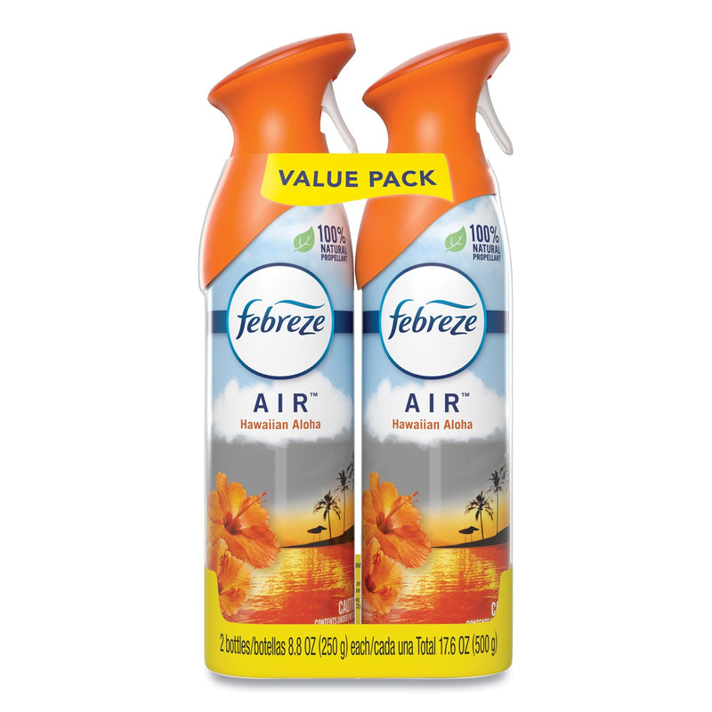 Febreze AIR, Hawaiian Aloha, 8.8 oz Aerosol Spray, 2/Pack