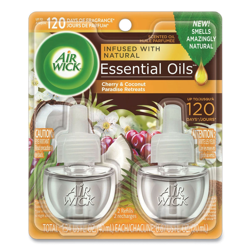 Air Wick Life Scents Scented Oil Refills, Paradise Retreat, 0.67 oz, 2/Pack