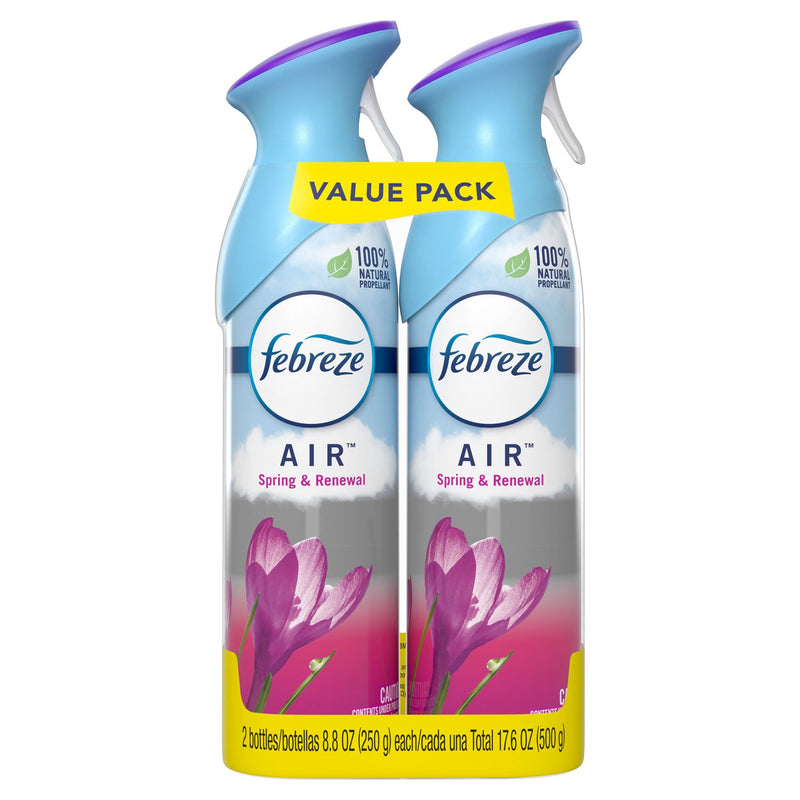 Febreze AIR, Spring and Renewal, 8.8 oz Aerosol Spray, 2/Pack