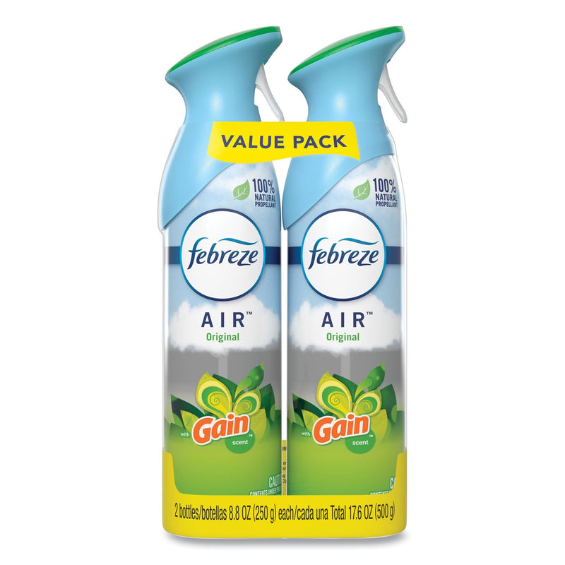 Febreze AIR, Gain Original, 8.8 oz Aerosol Spray, 2/Pack, 6 Pack/Carton