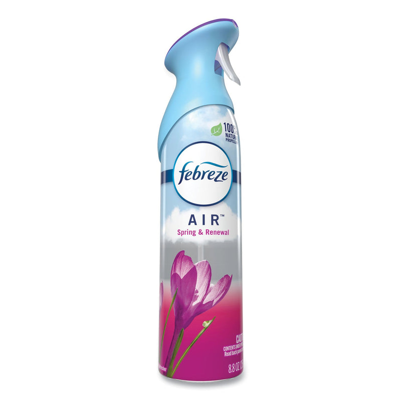 Febreze AIR, Spring and Renewal, 8.8 oz Aerosol, Spray, 6/Carton