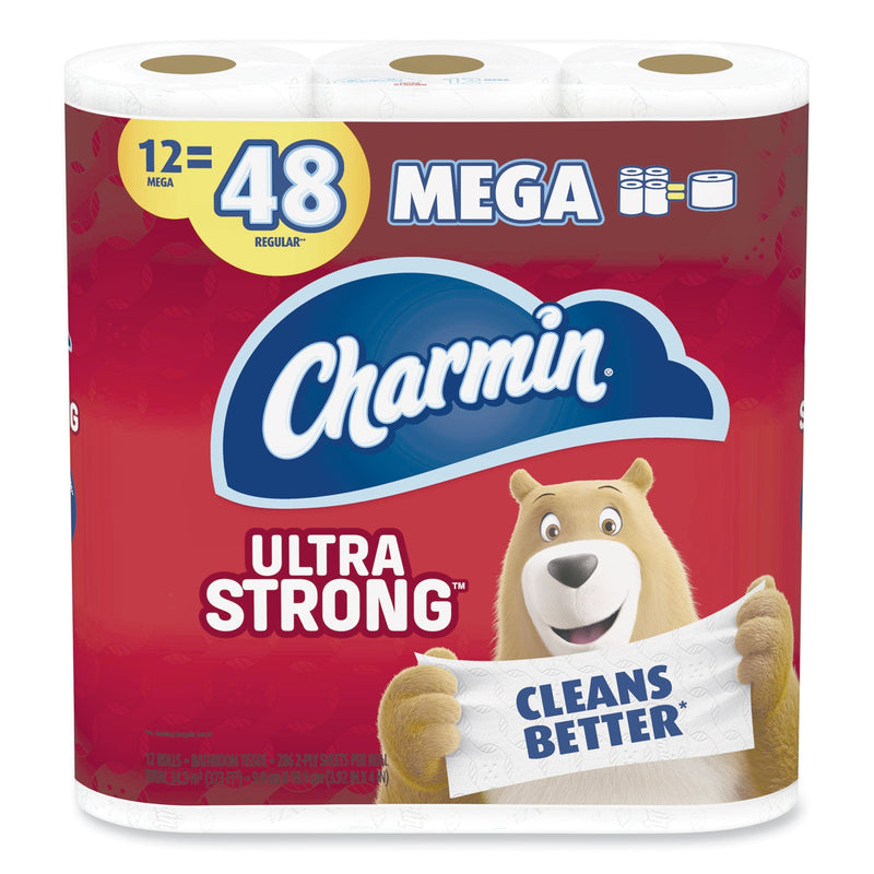 Charmin Ultra Strong Bathroom Tissue, Septic Safe, 2-Ply, White, 264 Sheet/Roll, 12/Pack, 4 Packs/Carton