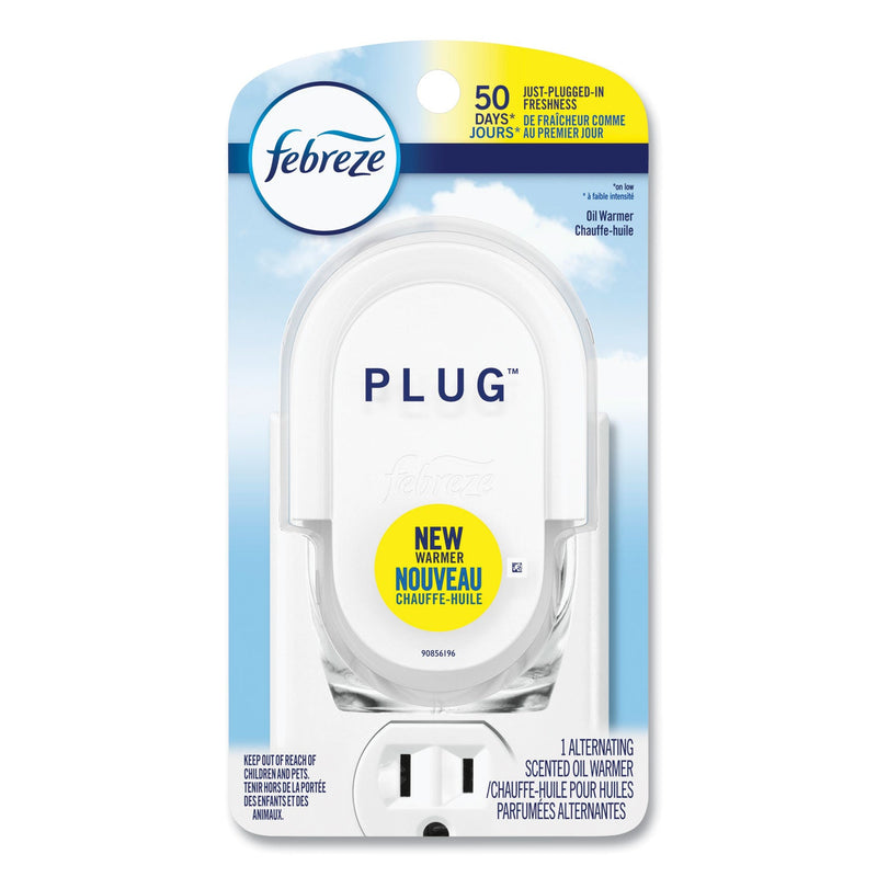 Febreze PLUG Air Freshener Warmer, 2.5" x 3" x 4", Off White, 4/Carton