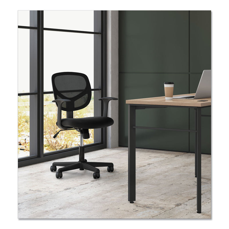 Sadie 1-Oh-Two Mid-Back Task Chairs, Supports Up to 250 lb, 17" to 22" Seat Height, Black