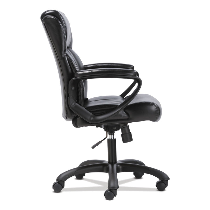 Sadie Mid-Back Executive Chair, Supports Up to 225 lb, 19" to 23" Seat Height, Black