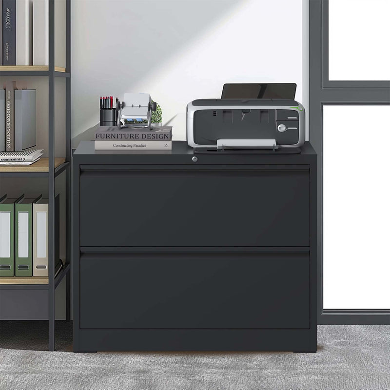 Lateral File Cabinet, Heavy Duty Filing Holds Letter/Legal/A4 Files