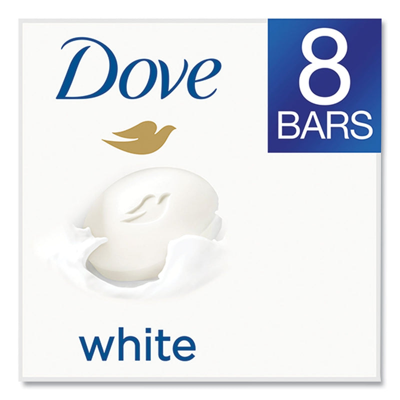 Dove White Beauty Bar, Light Scent, 3.75 oz, 72/Carton