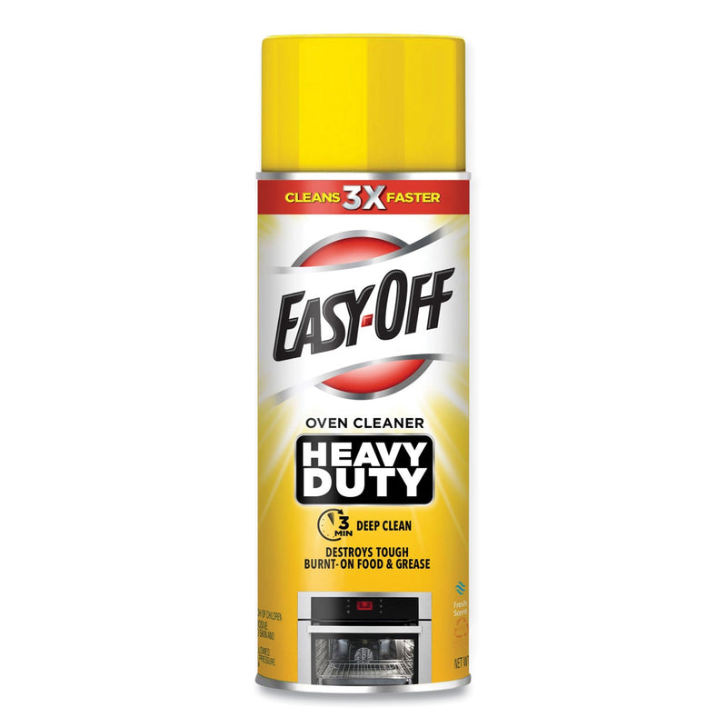 EASY-OFF Heavy Duty Oven Cleaner, Fresh Scent, Foam, 14.5 oz Aerosol Spray