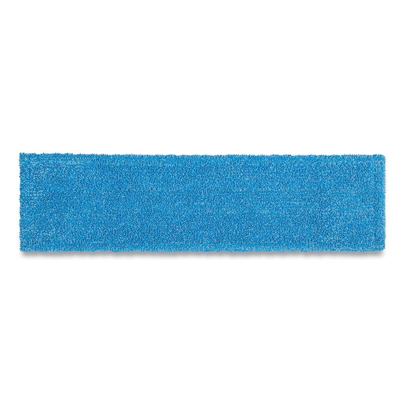 Rubbermaid Adaptable Flat Mop Pads, Microfiber, 19.5 x 5.5, Blue