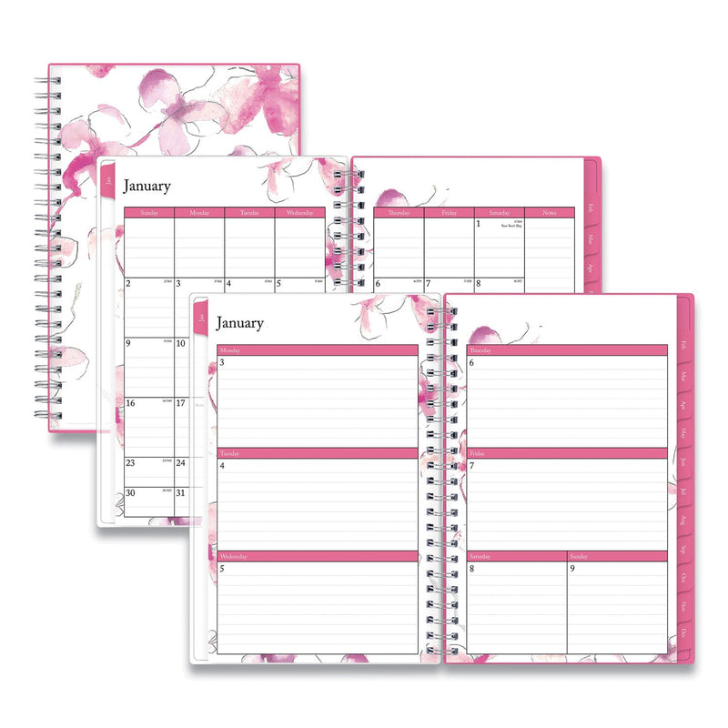 Blue Sky Breast Cancer Awareness Create-Your-Own Cover Weekly/Monthly Planner, Orchid Artwork, 8 x 5, 12-Month (Jan-Dec): 2023