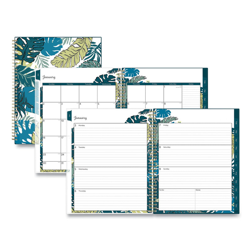 Blue Sky Grenada Create-Your-Own Cover Weekly/Monthly Planner, Floral Artwork, 11 x 8.5, Green/Blue/Teal, 12-Month (Jan-Dec): 2023