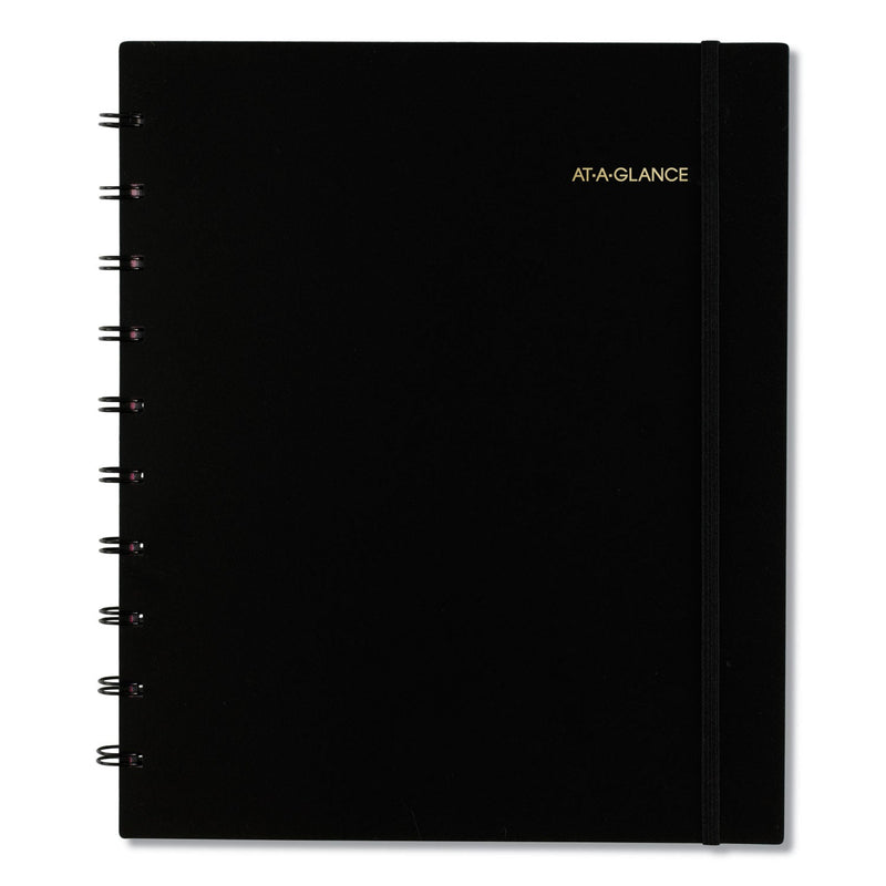 AT-A-GLANCE Move-A-Page Academic Weekly/Monthly Planners, 11 x 9, Black Cover, 12-Month (July to June): 2022 to 2023