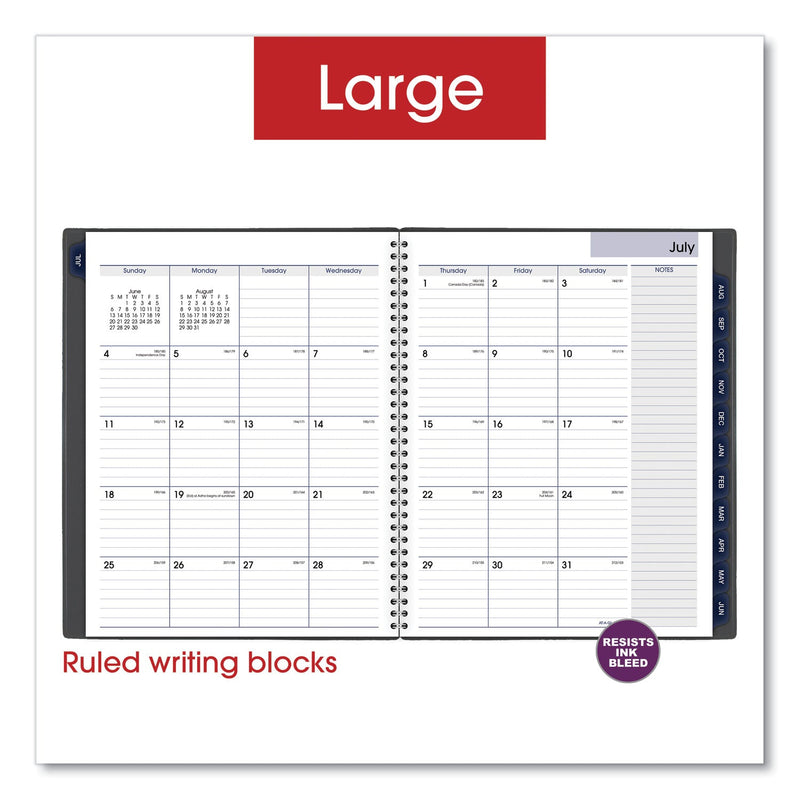 AT-A-GLANCE DayMinder Academic Weekly/Monthly Desktop Planner, Timed Appointments, 11 x 8, Charcoal Cover, 12-Month(July-June): 2022-2023
