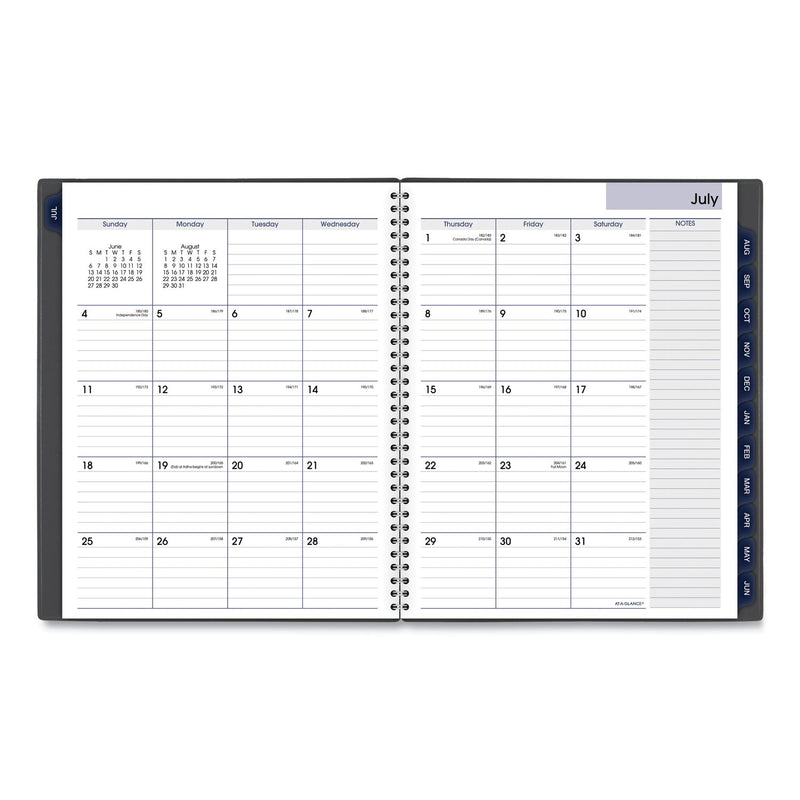 AT-A-GLANCE DayMinder Academic Weekly/Monthly Desktop Planner, Timed Appointments, 11 x 8, Charcoal Cover, 12-Month(July-June): 2022-2023