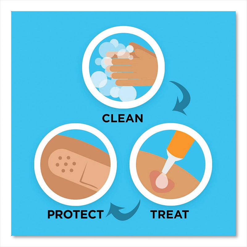 BAND-AID Antibiotic Adhesive Bandages, Assorted Sizes, 20/Box