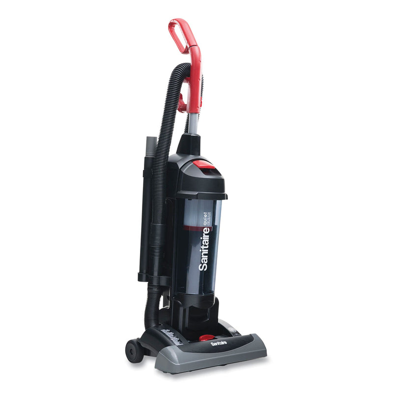 Sanitaire FORCE QuietClean Upright Vacuum SC5845B, 15" Cleaning Path, Black