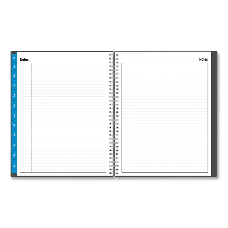 Blue Sky Collegiate Academic Year Weekly/Monthly Planner, 11 x 8.5, Charcoal Cover, 12-Month (July to June): 2022 to 2023