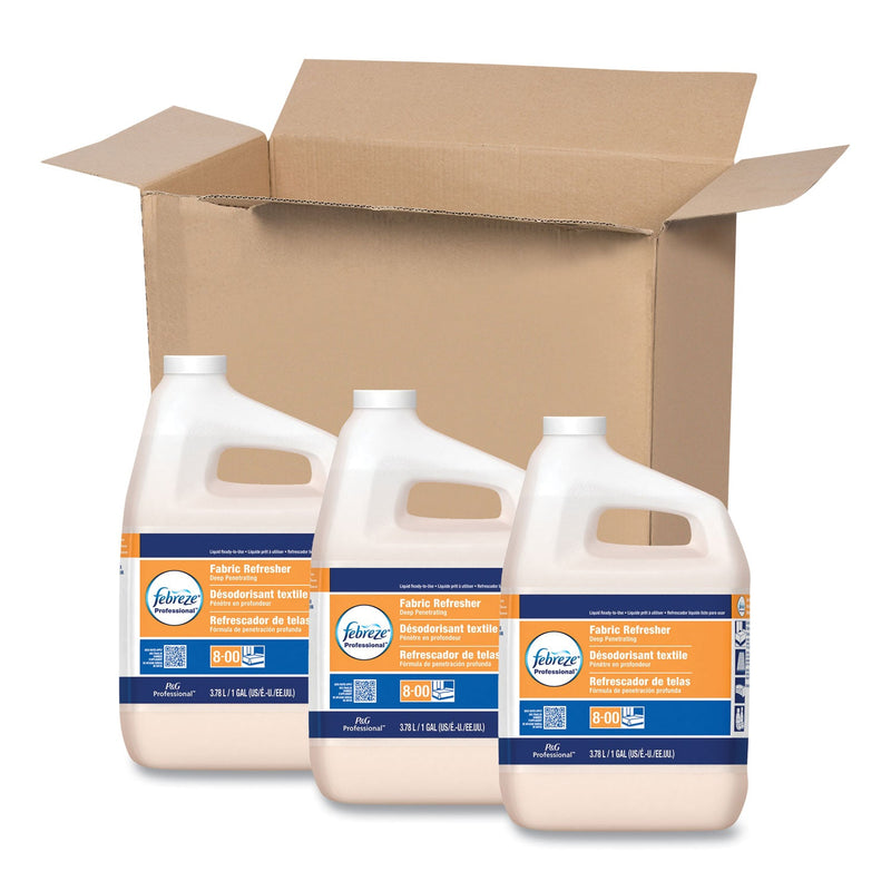 Febreze Professional Deep Penetrating Fabric Refresher, Fresh Clean, 1 gal Bottle, 3/Carton
