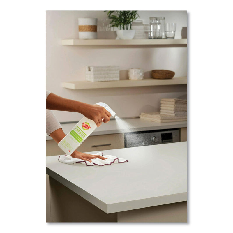 Scotch-Brite One Step Disinfectant and Cleaner, Light Fresh Scent, 28 oz Spray Bottle, 6/Carton