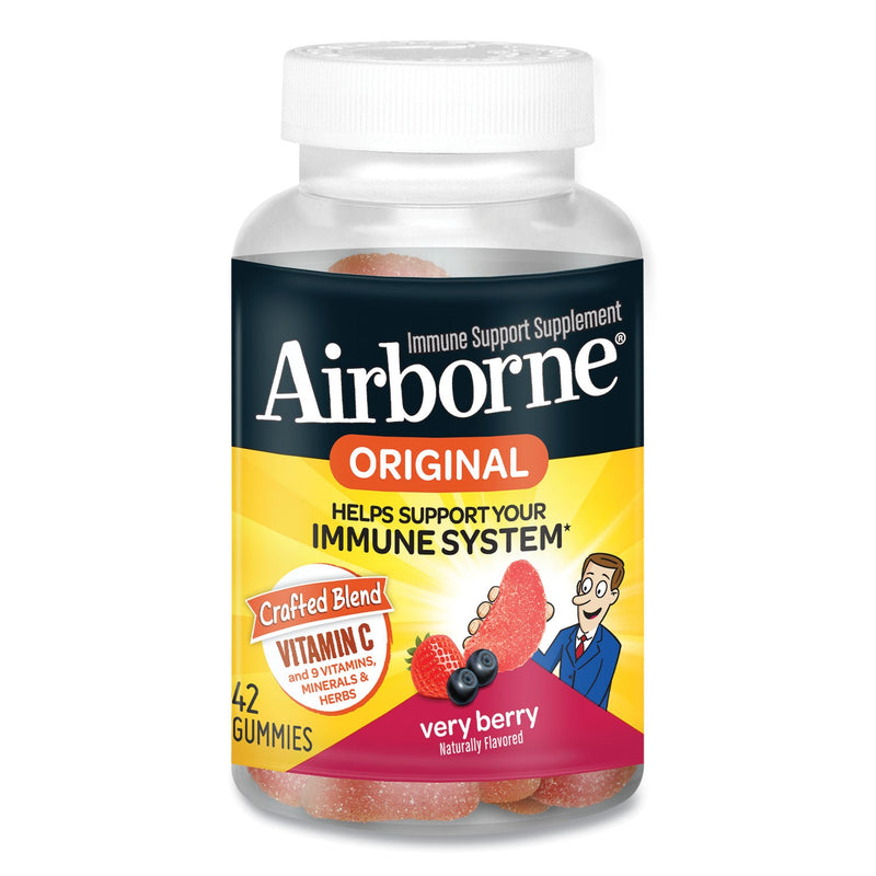 Airborne Immune Support Gummies, Very Berry, 42 Count