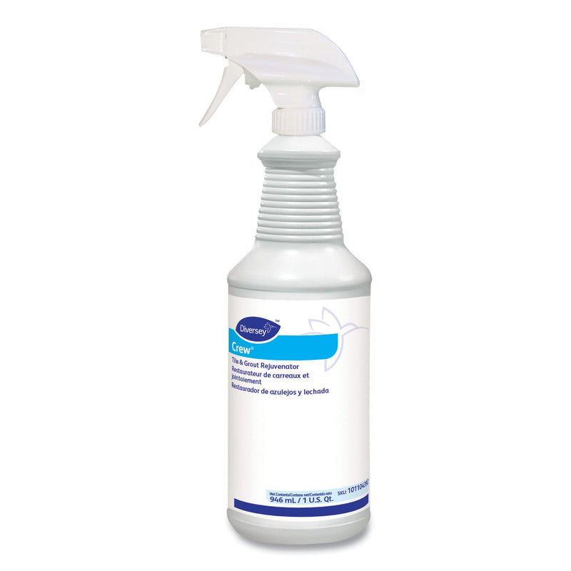 Diversey Crew Tile and Grout Rejuvenator, 32 oz Spray Bottle, 12/Carton