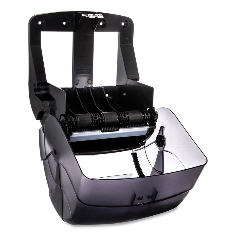 San Jamar Integra Lever Roll Towel Dispenser, 11.5 x 11.25 x 13.5, Black Pearl
