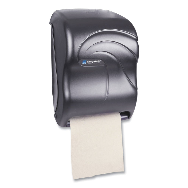 San Jamar Electronic Touchless Roll Towel Dispenser, 11.75 x 9 x 15.5, Black Pearl