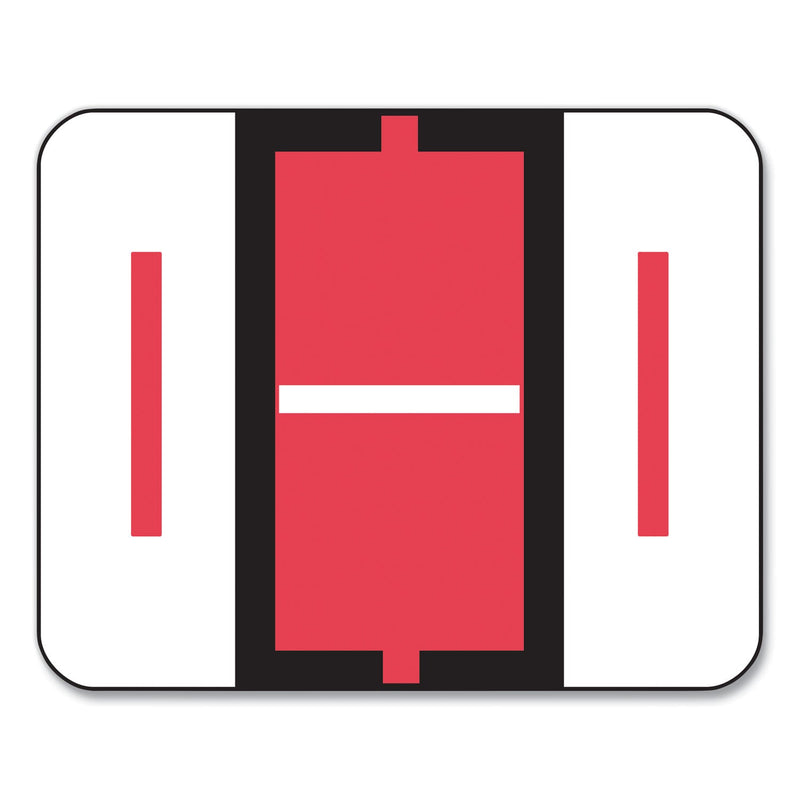 Smead A-Z Color-Coded End Tab Filing Labels, I, 1 x 1.25, White, 500/Roll