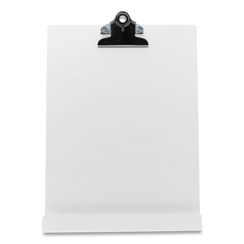 Saunders Free Standing Clipboard and Tablet Stand, 1" Clip Capacity, Letter Size: Holds 8.5 x 11 Sheets, White
