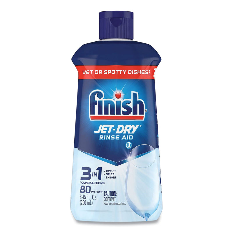 FINISH Jet-Dry Rinse Agent, 8.45 oz Bottle, 8/Carton
