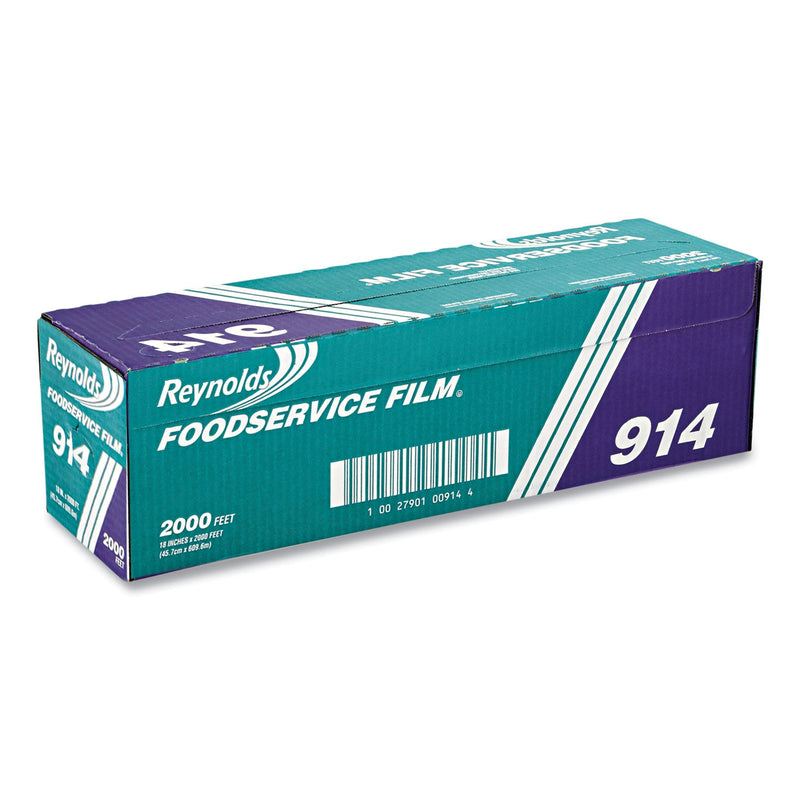 Reynolds Wrap PVC Film Roll with Cutter Box, 18" x 2,000 ft, Clear
